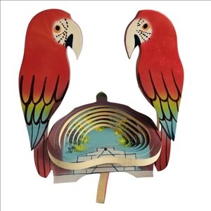 Hand-crafted Parrot Folding Bowl Sculpture
